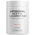 Фото #1 товара Liposomal Acetyl-L-Carnitine 500mg Supplement, 3-Month Supply, Liposomal ALC, Non-GMO - 90 ct
