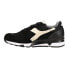 Фото #3 товара Diadora Trident 90 Leather Lace Up Mens Black Sneakers Casual Shoes 176592-8001