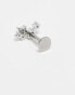 Фото #3 товара Kingsley Ryan treble diamante star labret earring in sterling silver