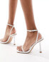 Simmi London Damira strappy barely there sandal in white