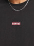 Levi's t-shirt in black with central small box tab logo