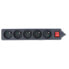 Power strip Lanberg witch switch black - 5 sockets - 1,5m