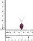 ფოტო #3 პროდუქტის Cubic Zirconia Leaf 18" Pendant Necklace in Sterling Silver