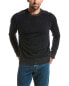 Bruno Magli Plaited Rib Saddle Wool Crewneck Sweater Men's Blue Xl