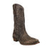 Фото #2 товара Roper Olivia Thick Embroidered Fashion Snip Toe Cowboy Womens Brown Casual Boot