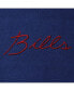 Women's Royal Buffalo Bills Half-Sleeve Mock Neck T-shirt