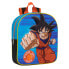 Фото #1 товара Рюкзак школьный детский DRAGON BALL 3D Синий Оранжевый 26 x 30 x 10 см