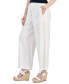 Women's Elastic-Waist Ankle Pants