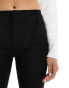 Pull&Bear tailored flare trouser in black