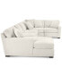 Фото #10 товара Radley 4-Pc. Fabric Chaise Sectional Sofa with Wedge Piece, Created for Macy's