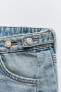 Фото #11 товара Джинсовые шорты trf со средней посадкой и регулируемыми хлястиками ZARA