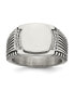Фото #1 товара Stainless Steel Polished with CZ Signet Ring