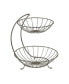 Фото #1 товара Diversified Yumi 2-Tier Server Sturdy Steel Stacked Fruit Bowls