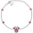 Minnie Mouse silver bracelet with crystals BS00062SRUL-55.CS