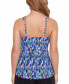 Women's Printed Pleated Tankini Top, Created for Macy's