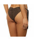 Фото #3 товара Women's Crinkle Lurex Reversible Scrunch Tie Side Bikini Bottom