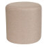 Фото #1 товара Barrington Upholstered Round Ottoman Pouf In Beige Fabric