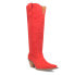 Фото #2 товара Dingo Thunder Road Embroidered Snip Toe Cowboy Womens Red Casual Boots DI597-60