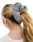 Фото #2 товара ASOS DESIGN scrunchie hair band with oversized gingham design in multi