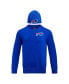 Фото #1 товара Men's Royal Buffalo Bills Crewneck Pullover Sweater and Cuffed Knit Hat Box Gift Set