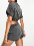 Фото #3 товара Calvin Klein authentic short co-ord in charcoal