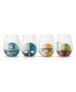 Фото #1 товара Star Wars™ Helmet Hues Stemless Drinking Glasses - 19 oz - Set of 4