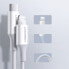 Kabel przewód do iPhone MFi USB-C - Lightning 20W 3A 0.5m biały