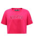 Фото #4 товара Women's Pink San Francisco Giants Triple Pink Boxy Cropped T-shirt