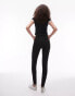 Фото #3 товара Topshop Tall full length heavy weight legging in black