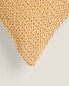 Waffle-knit cushion cover