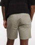 ASOS DESIGN 2 pack pleated chino shorts in mid length in black and khaki save