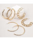 ფოტო #4 პროდუქტის Trio Hoop Earring Set