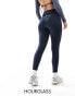 ASOS 4505 Hourglass Icon bum sculpt gym legging in navy Синий, 36 - фото #1