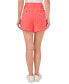 ფოტო #2 პროდუქტის Women's Solid Pleated Side-Pocket Shorts