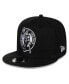 Фото #1 товара Men's Black Boston Celtics Chainstitch 9Fifty Snapback Hat