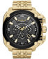 Chronograph Gold-Tone Stainless Steel Watch 55mm