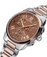 Men's Swiss Chronograph Madrigal Two-Tone Stainless Steel Bracelet Watch 42mm