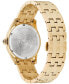 ფოტო #3 პროდუქტის Men's Swiss Greca Time Gold Ion Plated Stainless Steel Bracelet Watch 41mm
