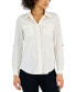 ფოტო #1 პროდუქტის Women's Convertible-Sleeve Utility Shirt