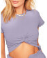 ფოტო #3 პროდუქტის Women's Keiko Fitted Crew-Neck T-Shirt