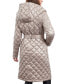 Фото #2 товара Women's Hooded Belted Quilted Coat