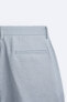 100% linen bermuda shorts