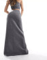 Фото #6 товара Mango tailored split front skirt on grey