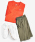 Фото #4 товара Men's Regular-Fit Moisture-Wicking 9" Woven Drawstring Shorts
