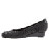 Фото #7 товара Trotters Lauren T1110-013 Womens Black Narrow Leather Loafer Flats Shoes