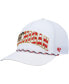 Фото #2 товара Men's '47 White Michigan Wolverines Stars and Stripes Flag Flutter Hitch Snapback Hat