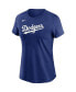Women's Royal Los Angeles Dodgers Wordmark T-shirt