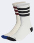 Фото #1 товара adidas Originals 2 pack premium mid crew socks in white