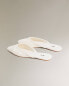 Linen mule slippers