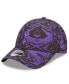 Фото #2 товара Men's Black, Purple Tottenham Hotspur Allover Print 9FORTY Adjustable Hat